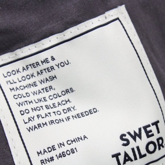 Swet Tailor Chino Shorts Mens Size 29 Gray Solid Performance Lightweight NWT - Picture 10 of 10